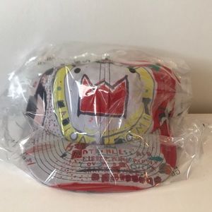 Diamond x Basquiat crown unstructured strapback